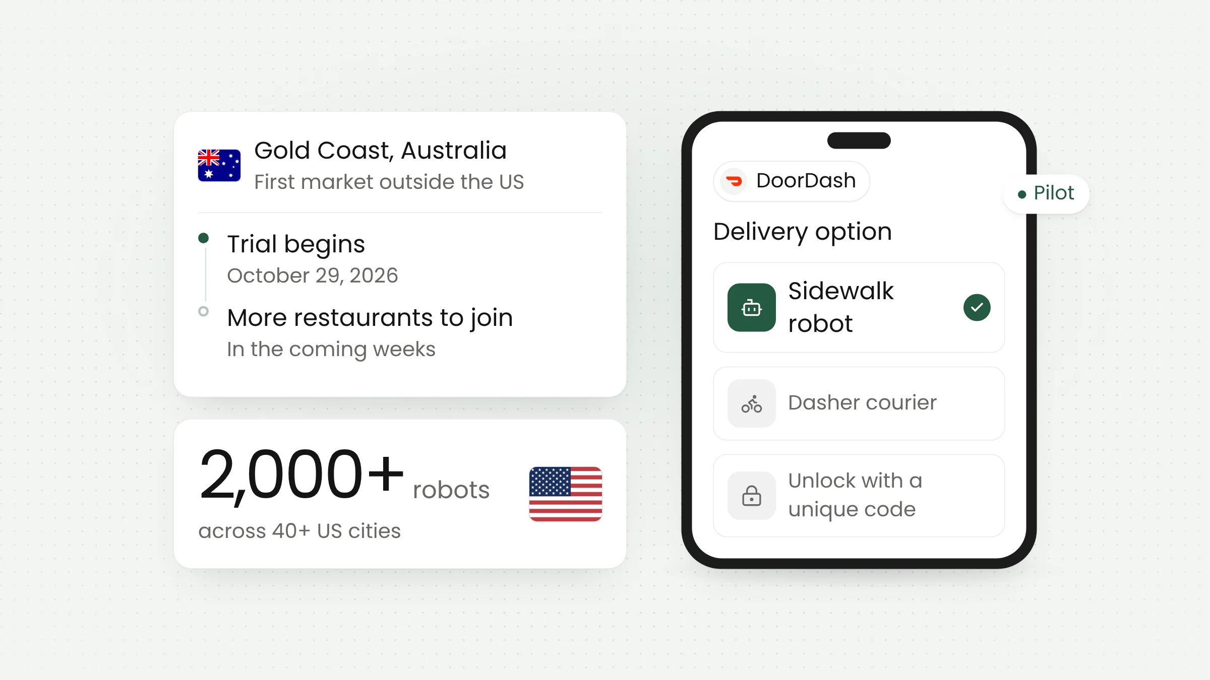Serve and DoorDash Delivery Robots Begin Trial in Australia