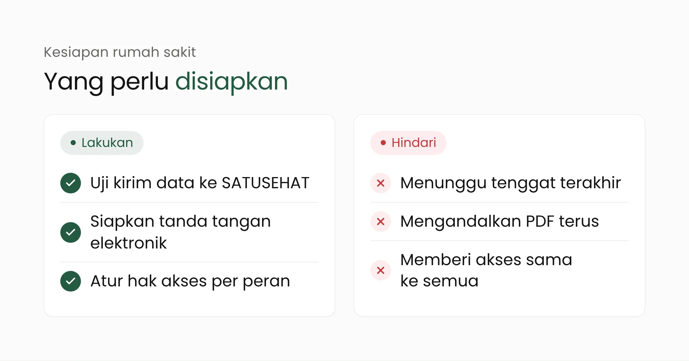 Panduan singkat kesiapan rumah sakit menghadapi RME dan klaim elektronik: yang perlu dilakukan dan yang sebaiknya dihindari